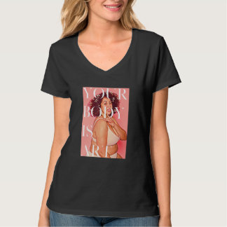 T-shirt Votre corps est l'art - Graisse Positive Self Care