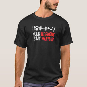 T-shirt Votre Entraînement Est Mon Bodybuildi D'Abri