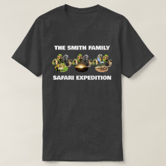 T-shirt Votre famille Safari Wildlife Pawprint Trio