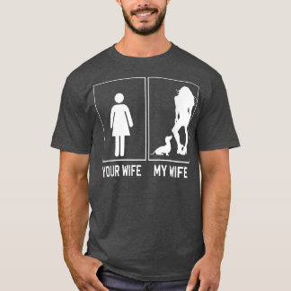 T-shirt Votre Femme Ma Femme Dachshund Drôle Drôle Pour Le