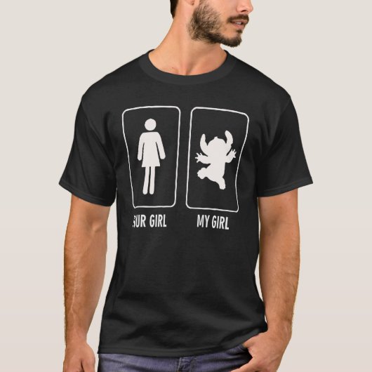 T-shirt Votre fille Ma fille (Devant)