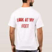 T-shirt Votre fille m'aime vraiment des baskets (Dos)