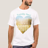 T-shirt Votre forme de coeur photo (Devant)