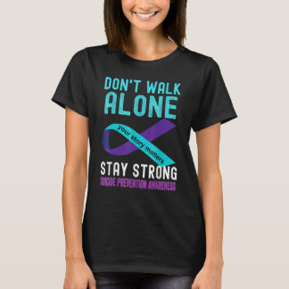 T-shirt Votre histoire compte Prévention du suicide Turquo