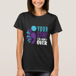 T-shirt Votre histoire n'est pas sur le soutien à la préve