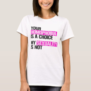 T-shirt Votre homophobie est un choix