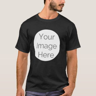 T-shirt votre image ici, photo personnalisée "créez la vôt