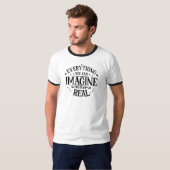 T-shirt votre imagination est réelle (Devant entier)