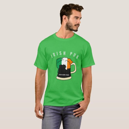 T-shirt Votre Jour de l'Saint Patrick de pub irlandais per (Devant entier)