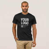 T-shirt Votre logo avec QR code et texte modifiables (Devant entier)