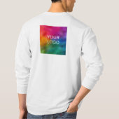 T-shirt Votre logo d'entreprise Double face pour hommes lo (Dos)