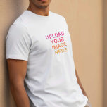 T-shirt Votre logo d'image Blanc Vierge Précédent<br><div class="desc">Montrez votre style avec notre T-Shirt personnalisé, conçu pour mettre en vedette deux de vos images : l'une sur l'avant et l'autre sur l'arrière. Que vous souhaitiez mettre en valeur vos photos préférées, afficher vos oeuvres d'art ou promouvoir votre marque d'entreprise, cette chemise polyvalente offre la toile parfaite. Conçu pour...</div>