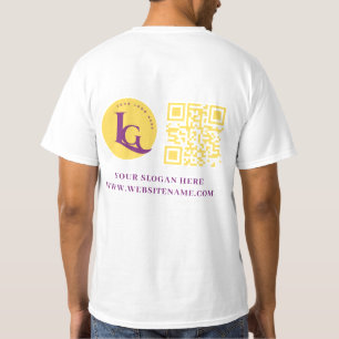 T-shirt Votre logo professionnel Qr Code personnalisé