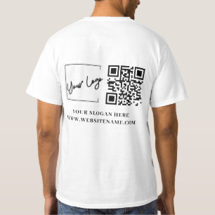 T-shirt Votre logo professionnel Qr Code personnalisé