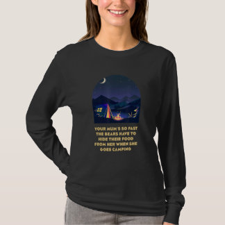 T-shirt Votre Maman Est Si Rapide Camping Maman Camping-Ca