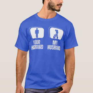 T-shirt Votre mari mon mari femme karaté drôle