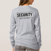 T-shirt Votre modèle de texte personnalisé pour femmes man (Dos)
