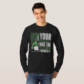 T-shirt Votre mot de passe était trop court Black Hat Hack (Devant entier)