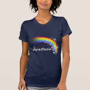 T-shirt "Votre nom" arc-en-ciel