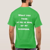 T-shirt votre opinion 2 (Dos)