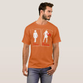 T-shirt Votre petite amie Ma petite amie comparaison drôle (Devant entier)