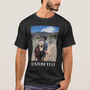 T-shirt Votre photo et texte ici, Photo personnalisée, Per