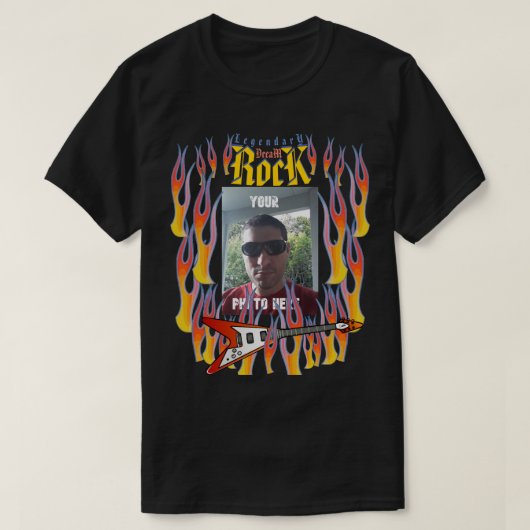 T-shirt VOTRE PHOTO ICI Legendary Rock HD (Design devant)