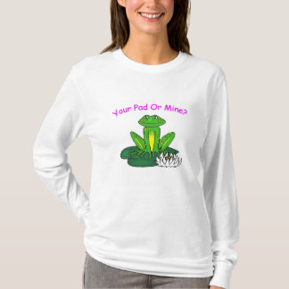 T-shirt Votre Plafond ou le Mien - Femme Blanc Manche Long