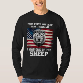 T-shirt Votre première erreur a été de penser que j'étais 