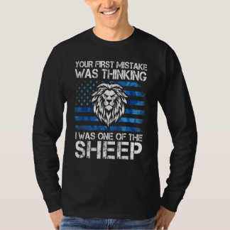T-shirt Votre première erreur a été de penser que j'étais