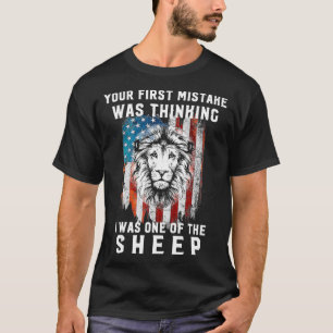 T-shirt Votre Première Erreur Était De Penser Que J'Éta