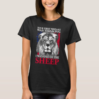 T-shirt Votre Première Erreur Était De Penser Que J'Étais