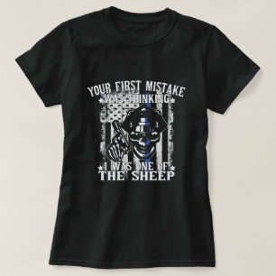 T-shirt Votre Première Erreur Était De Penser Que J'Étais