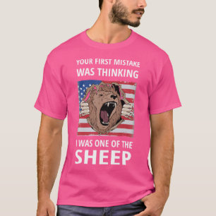 T-shirt Votre Première Erreur Était De Penser Que J'Étais 