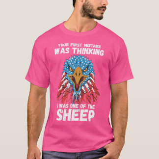 T-shirt Votre Première Erreur Était De Penser Que J'Étais 