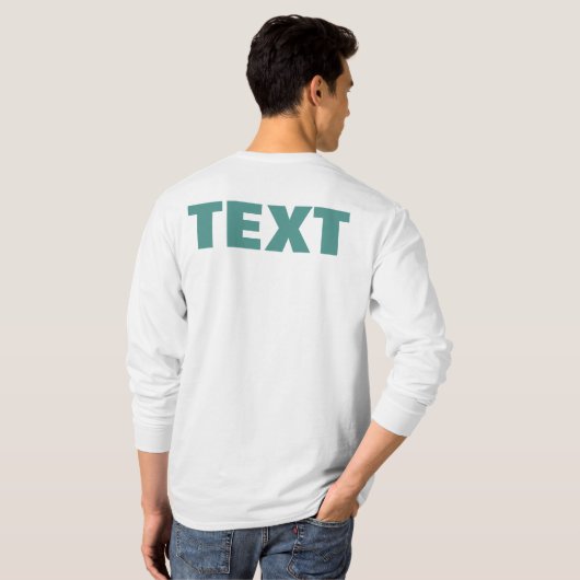 T-shirt Votre Propre Texte Ou Nom Met Une Impression Doubl (Dos entier)