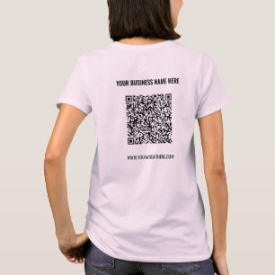 T-shirt Votre QR Code Scan Info Custom Text Company T-shir