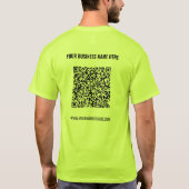 T-shirt Votre QR Code Scan Info Custom Text Company T-shir (Dos)