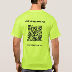 T-shirt Votre QR Code Scan Info Custom Text Company T-shir