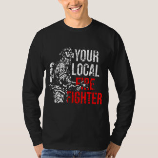 T-shirt Votre service local d'incendie de pompiers