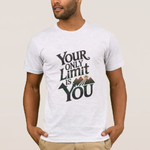 T-shirt Votre seule limite Green Nature Citation Inspirati