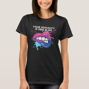 T-shirt Votre sexualité est bonne Bi par moi Bisexuel Bise