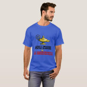 T-shirt Votre souhait est ma commande Aladdin Lampe Design (Devant entier)