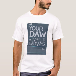 T-shirt Votre station de travail audio est votre toile opt