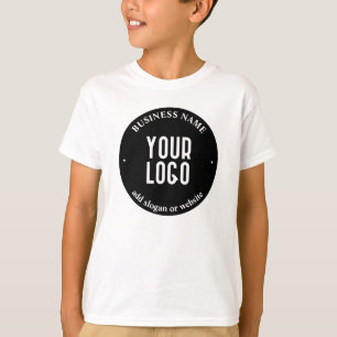 T-shirt Votre texte et logo téléchargé Noir et blanc mod