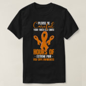T-shirt Votre Touche peut causer Etreme Pain Support CRPS (Design devant)