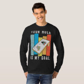 T-shirt Votre Trou Est Mon Objectif Style Rétro Cornhole B (Devant entier)