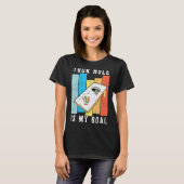 T-shirt Votre Trou Est Mon Objectif Style Rétro Cornhole B (Devant entier)