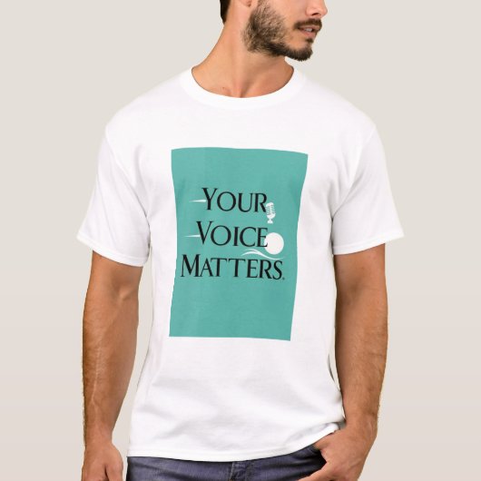 T-shirt Votre voix compte, option 2 (Devant)