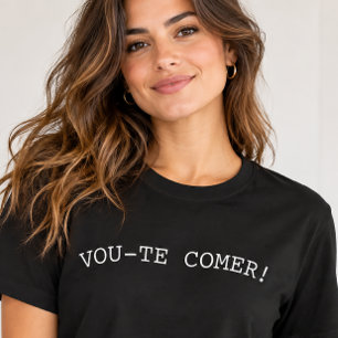 T-shirt Vou-te Comer Funny Portugais